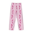thumbnail image 6 of Balery Pink Scarf Snowman print Men's Pajama Pants,Ultra Lightweight Pjs,Lounge Pant-Large, 6 of 9