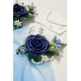 thumbnail image 3 of Conjunto de 2 Corsages de Muñeca Serwalin Azul Oscuro para Boda, 3 of 9