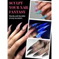 thumbnail image 3 of Shiyou-Formes d'Ongles Doubles, 150 Pcs Moules à Griffes d'Aigle Transparents, 15 Tailles, Extensions Réutilisables pour Gel Builder, 3 of 4