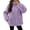 Purple, variant on Enjoytime Fleece Jacket Women Stand Collar Long Sleeve Zip Up Fuzzy Outerwear Casual Soft Warm Fall Winter Coat with Pocket