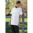 thumbnail image 1 of Uncommon Threads 0478-2508 4Extra Grand Tahoe Manteau de Chef à Manches Courtes pour Femmes en Blanc, 1 of 4