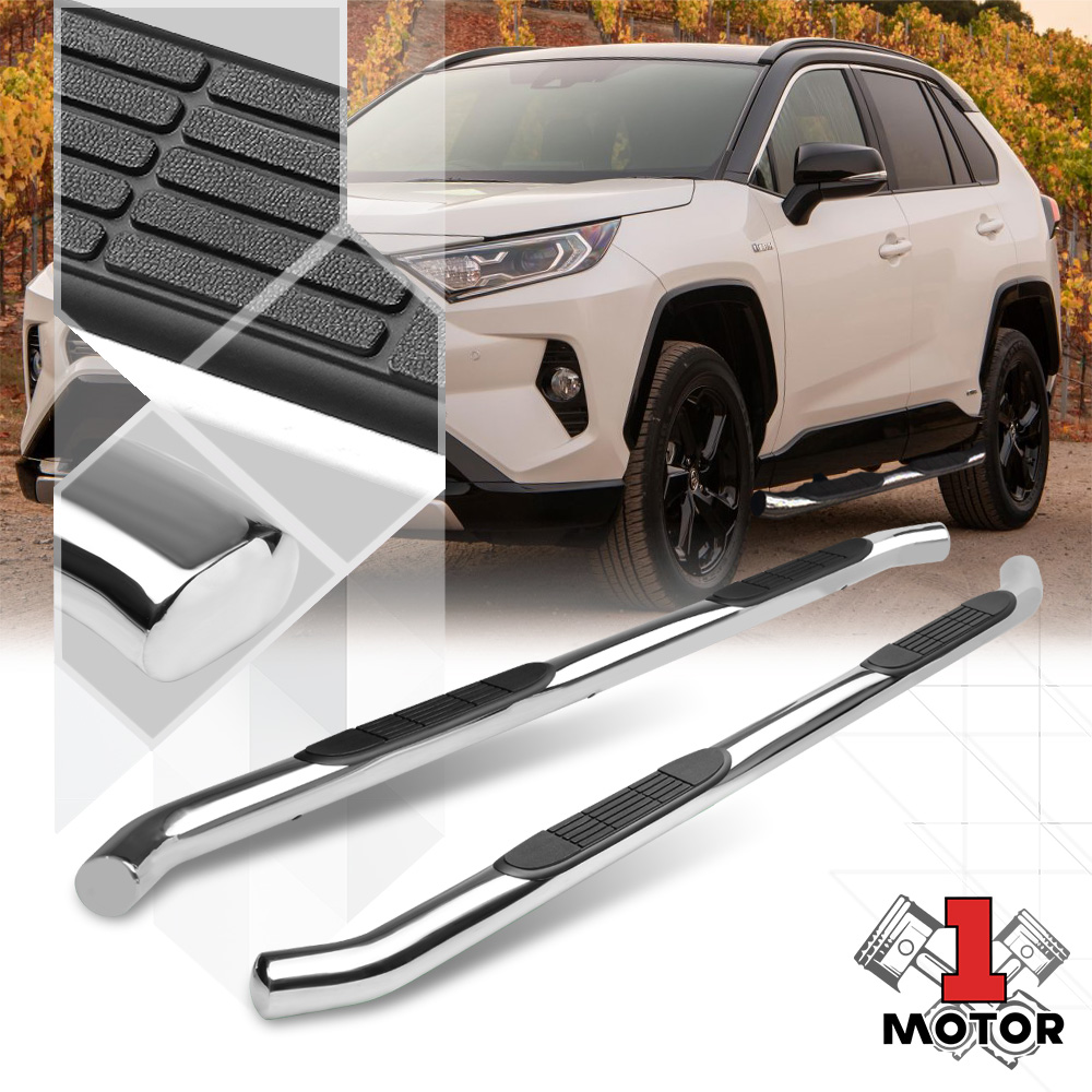 Chrome 3"Steel Round Tube Side Step Nerf Bar Running Board for 1920