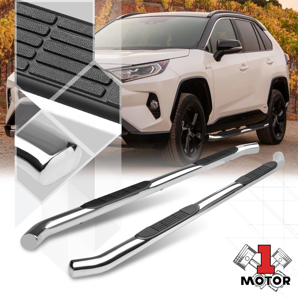 Chrome 3"Steel Round Tube Side Step Nerf Bar Running Board for 1920