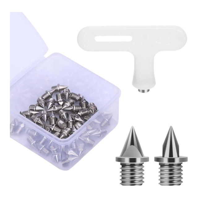 koolsoo 50 Pcs Pointes de Chaussures de Sport avec Clé pour Course Courte Compétition