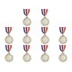 thumbnail image 1 of Medalla 5 Cm Plata Con Cinta para El Cuello Premios Ganador Juegos Pelota, 1 of 4