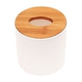 thumbnail image 3 of EXHUMKY 2Pcs Facial Tissue Holder Wood Moisture Resistance for General Users, 3 of 8