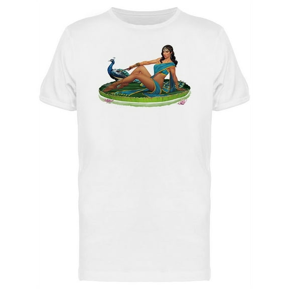 Exotic Woman Indu Clothes T-Shirt Men -Image by Shutterstock, Male 4X-Large
