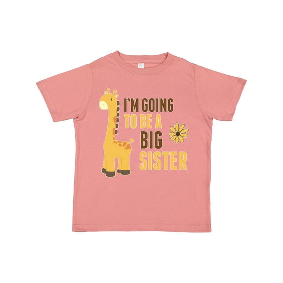 Inktastic I'm Going to Be a Big Sister Giraffe Girls Toddler T-Shirt