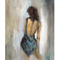 thumbnail image 2 of Art Atelier Alliance 12x14 Black Ornate Wood Framed with Double Matting Museum Art Print Titled - Blue Backless 1, 2 of 4