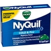 Nyquil Cold And Flu Nighttime Relief Liquid Capsules, 16 Count