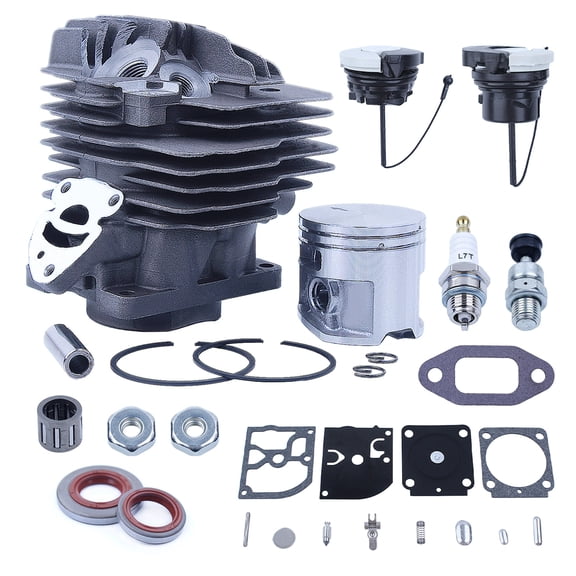 Cylinder Piston Carb Kit For Stihl MS261 44.7mm MS 261 Chainsaw Oil Seal Gas Cap