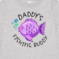 thumbnail image 4 of Inktastic Daddy's Fishing Buddy with Cute Purple Fish Boys or Girls Baby T-Shirt, 4 of 5