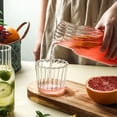 thumbnail image 2 of Juego de jarra de agua y vaso para mesita de noche, decantador de enjuague bucal para baño, juego de jarra de agua de vidrio con vaso, 600ml/20 oz transparente, 2 of 5