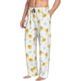thumbnail image 3 of Mens Pajama Pants - Soft Sleep & Lounge Pants for Men, Cartoon Funny Cute Duck Cuteness Casual PJ Bottoms Pants with Pockets, 3 of 5