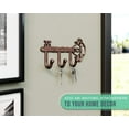 thumbnail image 6 of Comfify Skeleton Key Wall Hook Rack, Cast Iron – Decorative Vintage Key Holder with 3 Hooks, 6 of 7