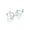 White, variant on Elli by Julie & Grace Clear Crystal Heart Stud Earring 925 Silver For Women
