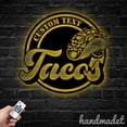 thumbnail image 2 of Handmadetneonsign Tacos Metal Wall Art Light, Tacos Food Metal Sign Wall Decor, Tacos Food Metal Decor, 2 of 5