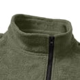 thumbnail image 6 of Tbopshirt Men's Sweatshirt Quarter Zip Fleece Pullover Stand Collar Long Sleeve Top with Chest Zipper Pocket and Contrast Sleeve Patches Casual Outdoor Winter Layer,S-3XL, 6 of 7