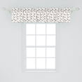 thumbnail image 2 of Ambesonne Brown Window Valance, Big Small Drops Spots, 54" X 12", Cocoa White, 2 of 3