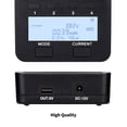 thumbnail image 4 of Cargador de Batería Falso Li-500 Cargador Inteligente Con 4 Ranuras para la Batería Pantalla Lcd para Ni-Mh Ni-Cd Li-ion Batterias Recargables, 4 of 7