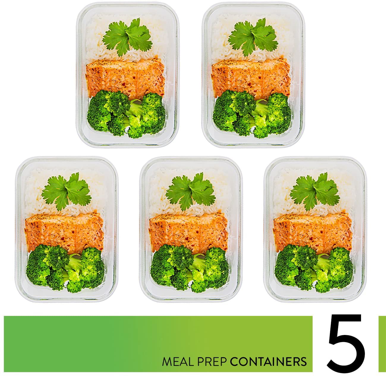 Prep Naturals Food Storage Containers - Glass Meal Prep Containers w/ Lids  – 13 Pack, 13 - Jay C Food Stores