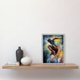 thumbnail image 2 of Parkour Paint Splat Portrait Jump Action Shot Artwork Framed Wall Art Print A4, 2 of 4