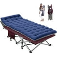 Slsy Folding Camping Cots for Adults, Double Layer 1200D Cot for