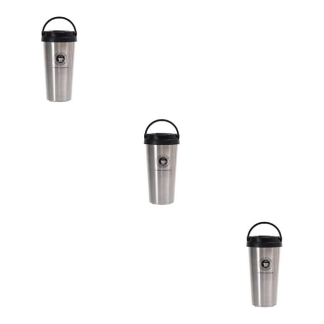 Moyic Taza de café aislada fácil de limpiar y taza de acero inoxidable taza de café de acero inoxidable para coche conveniente plata 500ml Type1 NO1