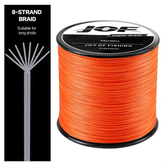 8 Strands 1000M 500M 300M Braided Fishing Line Carp Fishing Weaves Linha de Pesca Multifilamento 8 fios Orange Mainline