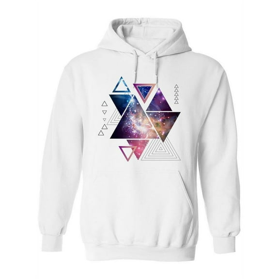 Abstract Hipster Triangle Design Hoodie Women -Image by Shutterstock, Female 3X-Large