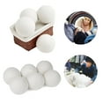 thumbnail image 2 of ACDANC Pack of 10 Wool Felt Natural Fabric Softener Wrinkle Releasing Reusable Laundry Steamy Dryer Ball Washer, 2 of 4
