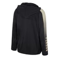 thumbnail image 3 of Youth Colosseum Black Purdue Boilermakers Lumen Long Sleeve Quarter-Zip Hooded Windshirt, 3 of 3