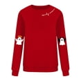 thumbnail image 4 of NMMUED Chandail d'Halloween Grande Taille, Chandails d'Automne pour Femmes, Hauts d'Halloween pour Femmes, Chemises à Manches Longues pour Femmes, Chandail Col Rond d'Halloween, Hauts Mignons pour Femmes, Rouge TTG, 4 of 4