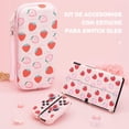 thumbnail image 2 of Estuche portátil para Nintendo Switch y Switch OLED – Kit protector con carcasa rígida, mica de pantalla 9H resistente a las huellas, 10 ranuras para tarjetas de juego, cubiertas para joysticks, 2 of 8