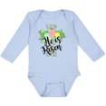 thumbnail image 3 of Inktastic He Is Risen Floral Print Cross with Beautiful Flowers Boys or Girls Long Sleeve Baby Bodysuit, 3 of 5