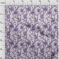 thumbnail image 3 of oneOone Cotton Poplin Light Purple Fabric Floral Craft Projects Decor Fabric Printed By The Yard 42 Inch Wide, 3 of 4