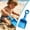 Blue, variant on Beach Shovels, Heavy Duty Plastic Sand Shovels Tools, Spade Scoop Trowel Sand Toys, Plastic Heavy Duty Garden Digging Scoop Snow Toys Accessories, Yellow