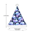 thumbnail image 3 of Salouo flower Skull star for Adult Christmas Hat Xmas Holiday Hat Santa Hat for Women & Men Festive Headwear Accessories Fit for Christmas/ New Year/Holiday/Party,1PC, 3 of 6