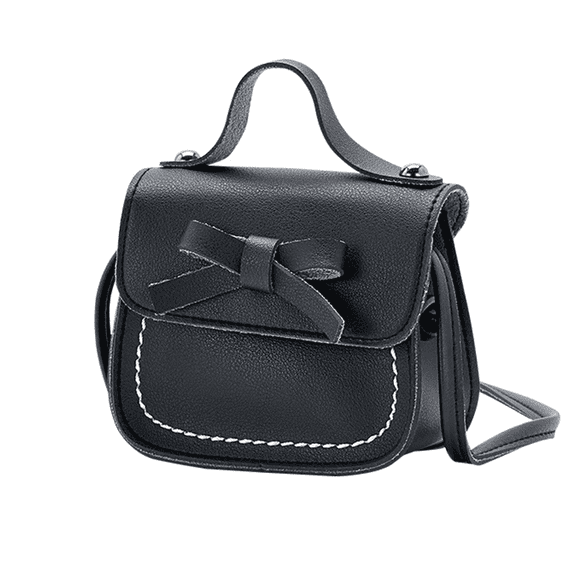 GASTROPOD Kids Purse Pu Material Kids Crossbody Bag Large - Capacity Storage Girls Purse Black