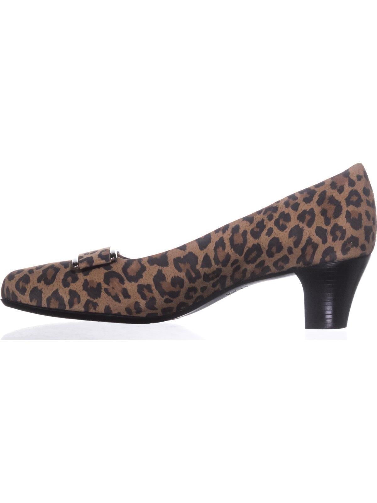 Womens Munro Mara Kitten Heel Pumps, LeopardLeopard Trim Womens Munro Mara Kitten Heel Pumps, LeopardLeopard Trim