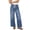 Light Blue, variant on Wide Leg Jeans Woman Baggy Drawstring Jeans High Waisted Stretchy Straight Leg Jean Y2K Denim Pants with Pockets