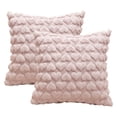 thumbnail image 1 of Juego de 2 fundas de almohada de 18 x 18, fundas bohemias para cama, funda de almohada mullida para sofá para sala de estar, 1 of 5