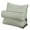 Green, variant on Reading Pillow Bed Wedge Backrest Lounge Cushion with Pockets | Back Support for Sitting Up in Bed,Size M Gray