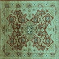 thumbnail image 1 of Ahgly Company Indoor Square Oriental Light Blue Traditional Area Rugs, 7' Square, 1 of 4