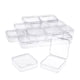 thumbnail image 3 of Biudunm - Caja de plástico transparente para guardar cuentas, 16 unidades, con tapa con bisagras para artículos pequeños, diamantes y cuentas (5,6 x 5,6 x 2,5 cm), 3 of 6