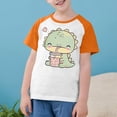 thumbnail image 3 of RXIRUCGD 2025 Vêtements d'Été pour Enfants Tout-Petits Garçons Filles Mode Mignon Col Rond Imprimé Manches Courtes Haut, 3 of 7