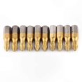 thumbnail image 2 of 10-Pack S2 Steel Cross Head Screwdriver Bits, 1/4" Hex Shank, 25mm Length, Titanium Coated, Magnetic & Anti-Slip Design, 2 of 5