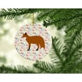 thumbnail image 2 of Red Fox Christmas Ceramic Ornament 2.8 in x 2.8 in, 2 of 3