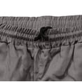 thumbnail image 4 of Zpzdpjkx Mens Summer Daily Cargo Shorts Outdoor Comfy Walking Elastic Waist Pleated Adjustable Drawstring Breathable Pockets Outdoor Travel Loose Plus Size Bermudas Shorts for Men, 4 of 4