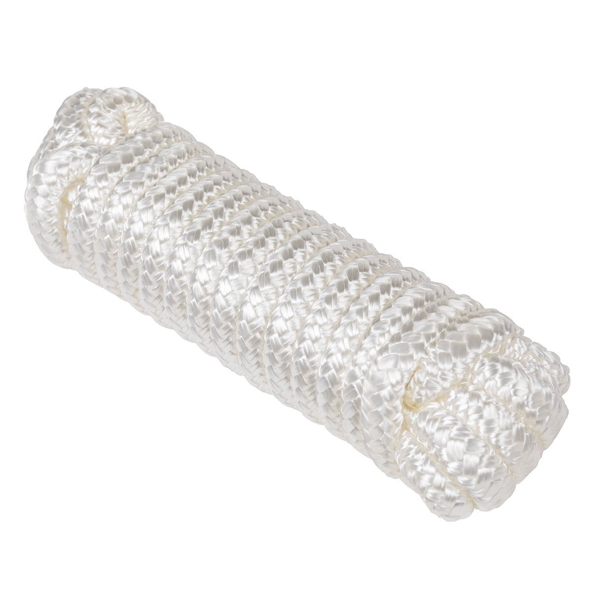 Ozark Trail 3/8"x15' Nylon Double-Braided Marine Dock Line - White